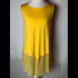 ALFANI Tank Top in Yellow Burst. Size XL